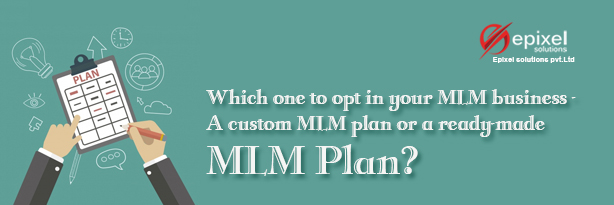 Which one to opt in your MLM business - A custom MLM plan or a ready-made MLM Plan